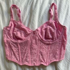 HOLLISTER Pink Corset Top